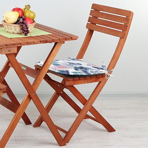 Vista 11 de Lunarable Orient - Juego de 6 cojines de asiento para silla, diseño de estrellas marroquíes, espirales y curvas abstractas, ilustración oriental