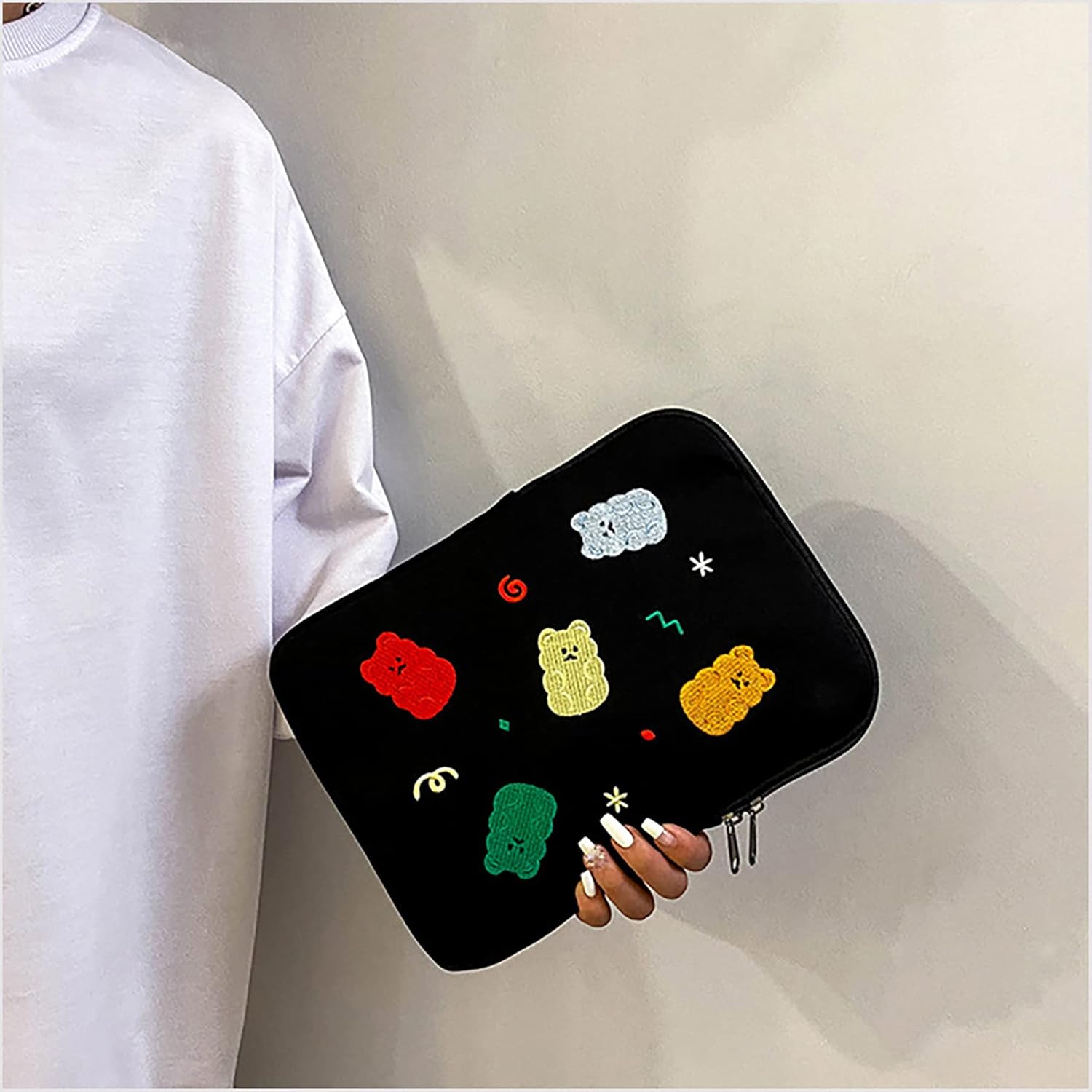 9-11 Inch Tablet Sleeve Case for iPad Pro 11 iPad Bag New iPad Air 4 10.2-inch Protective Bag Cute Design iPad Pouch Carrying Case with Pocket - Image 6