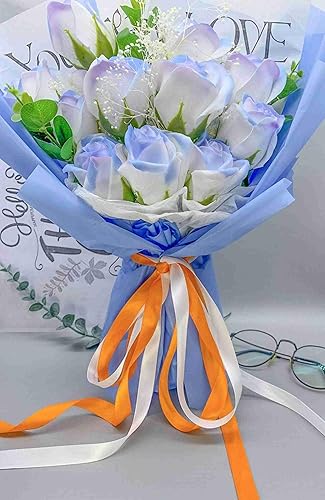 Miniatura 4 de Cinta de satén de 12 pulgada de 100 yardas, cinta de tela de doble cara, rollo para envolver regalos y lazos para el pelo (naranja)