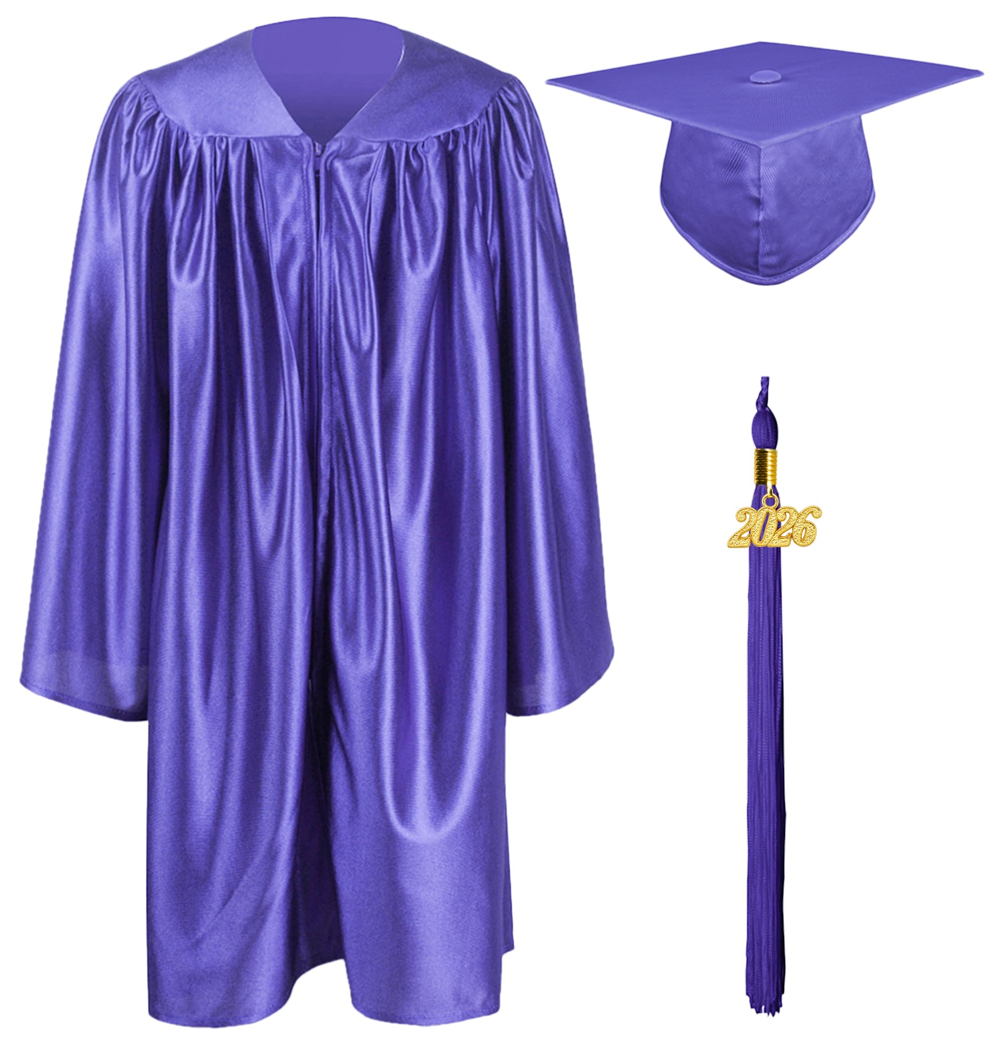 GraduationMall Shiny Kindergarten & Preschool Graduation Gown Cap Set with 2026 Tassel