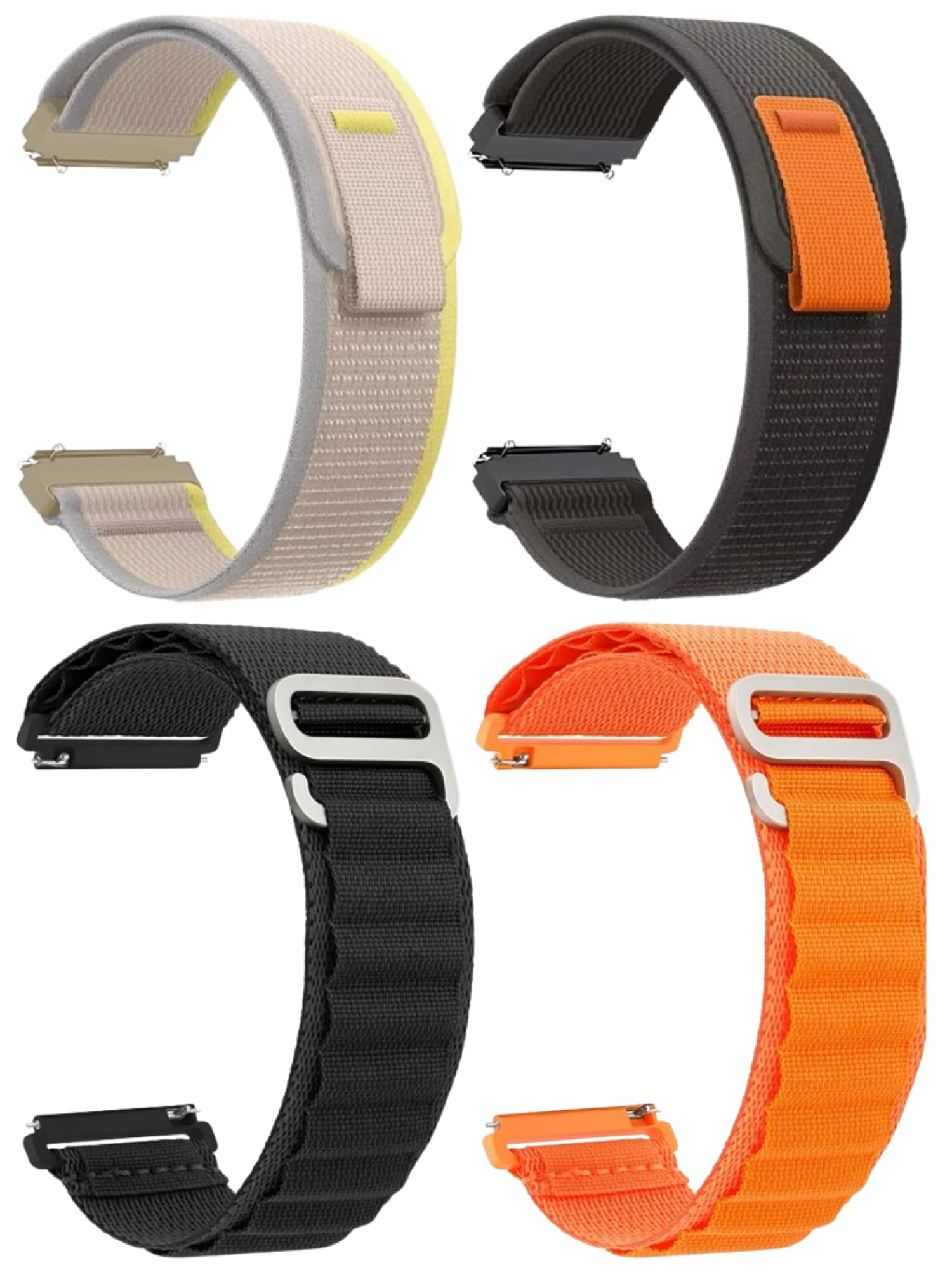 AMiRiTE ADS149 22MM Nylon Alpine G-Hook / Trail Velcro Loop Bands / Straps Compatible with Noise Colorfit Pulse 2 Max / Huawei GT2(46mm) / Honor Magic Watch 2(46mm) / Noise Pulse Go Buzz / Boat Flash / Xtend / Xtend Pro / Noise Colorfit Ultra Fireboltt Rage / Fireboltt Phoenix / Noise Colorfit Pulse Grand / Noise Colorfit Pulse 2 Max / Realme S/S Pro / One Plus(46mm) Smart Watch & All 22mm lug Watches-image-44