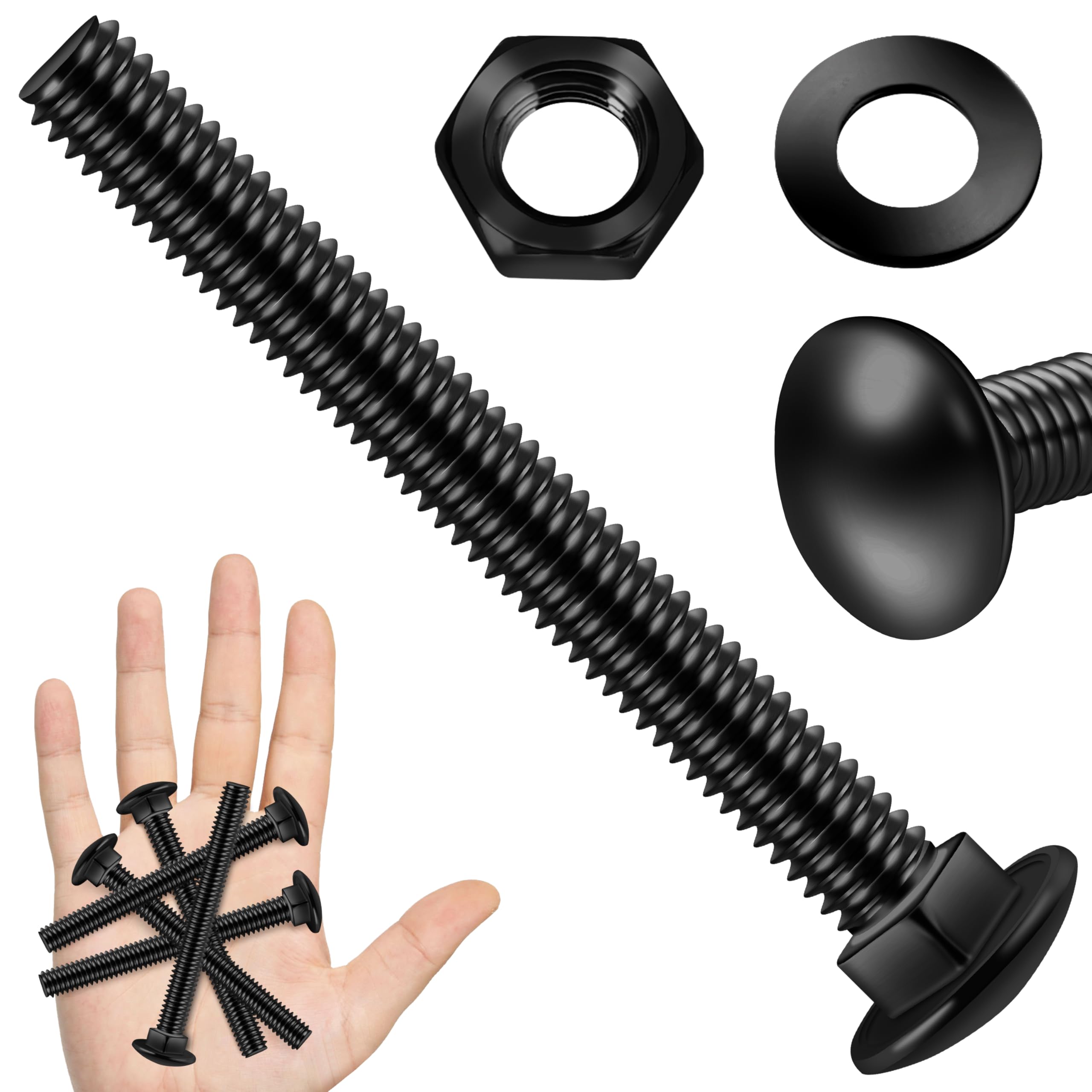 Stainless Steel Carriage Bolts - 20 Sets 1/4-20 -13