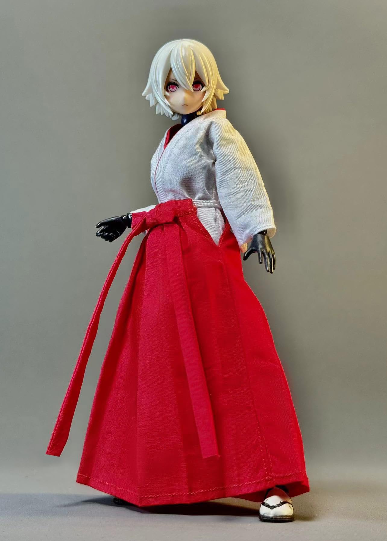 Vêtements femme 1/12 costume sorcière miko pour photographie de figurines et diorama