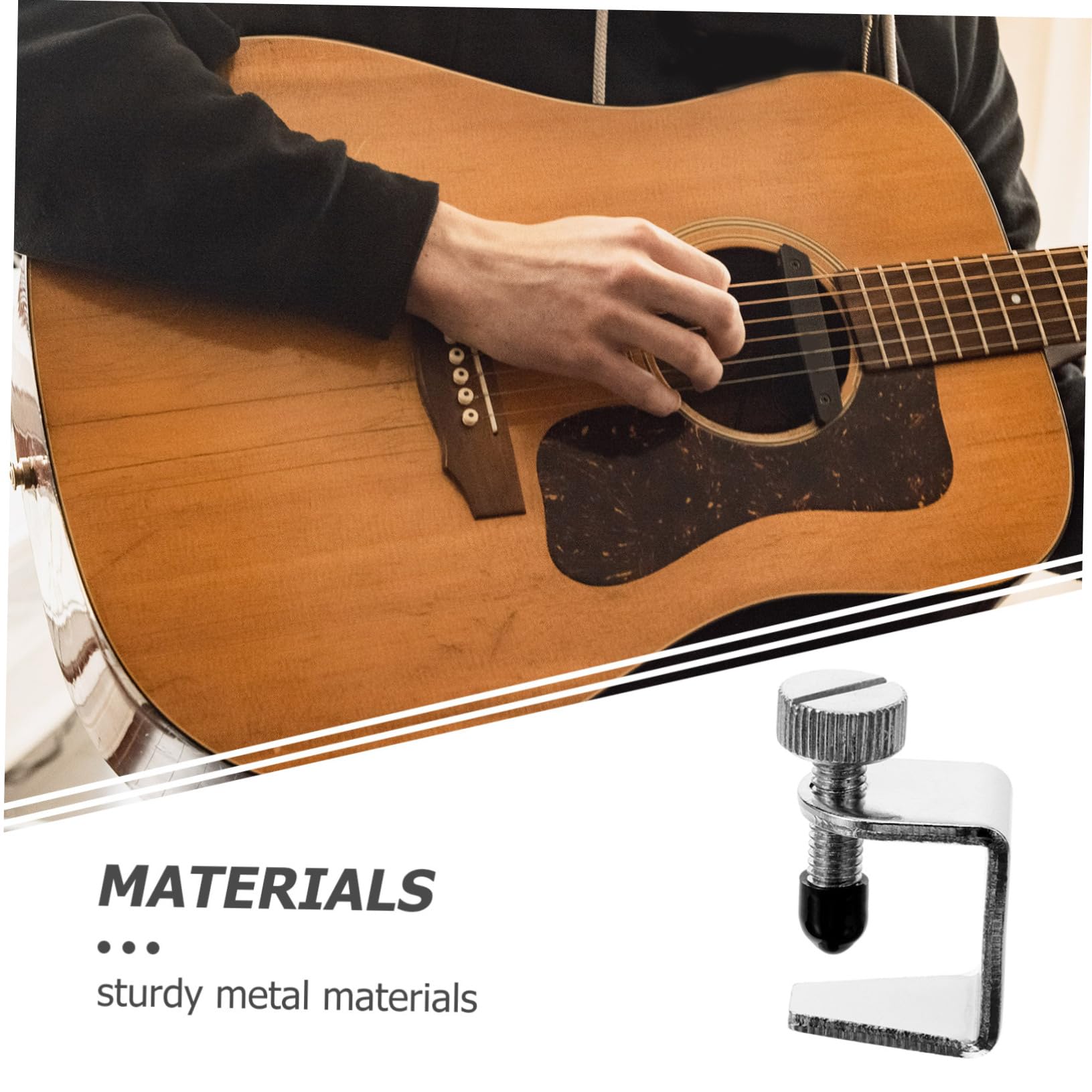 ifundom Guitar String Mute Dampener Clamp Acoustic Guitar Enhancer Accessory Easy to Install