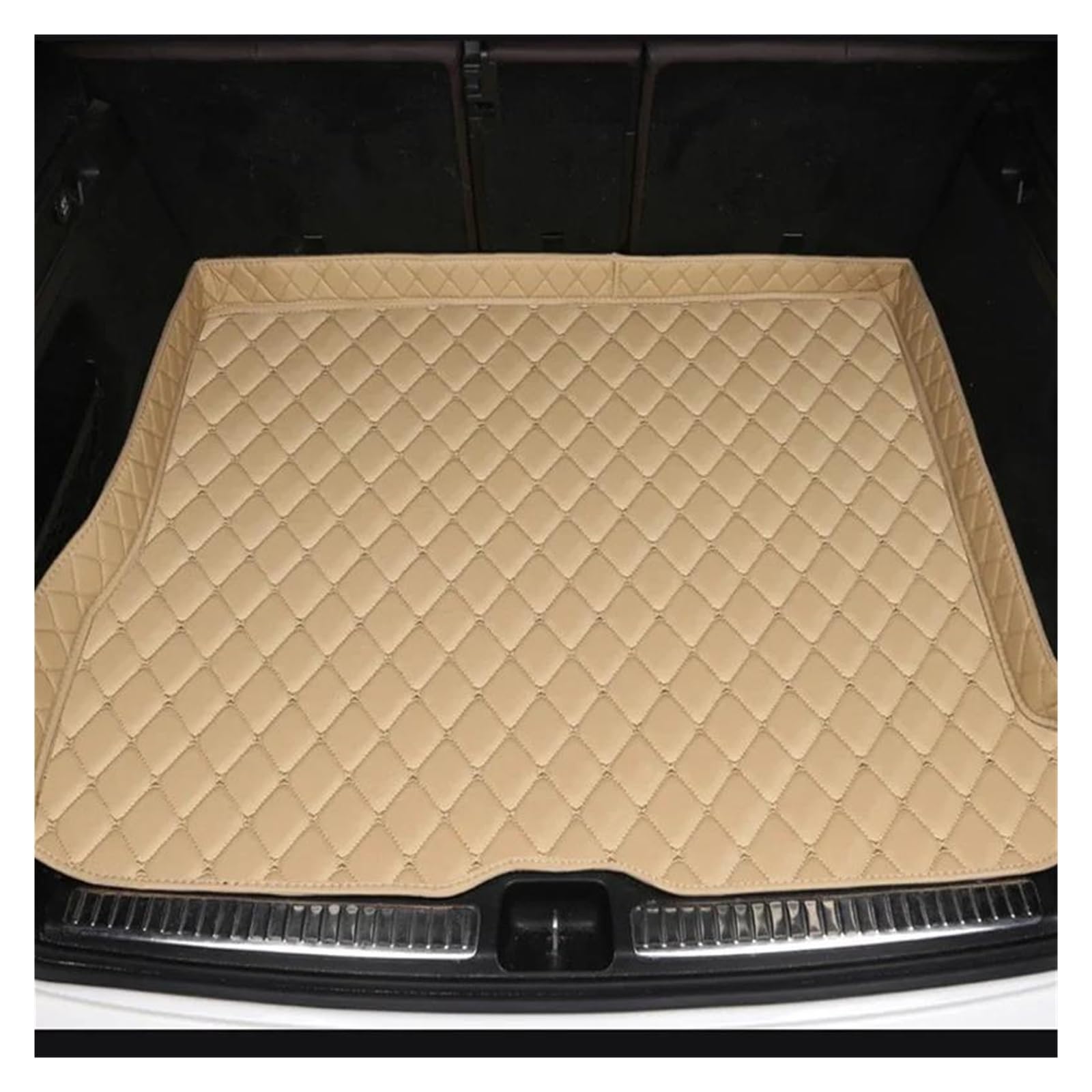 Tapis de coffre imperméable et robuste en similicuir beige Jazz - 2