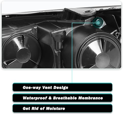 Miniatura 7 de Reemplazo del conjunto de faros halógenos para Kia Optima 2011 2012 2013 carcasa negra con reflector ámbar lado derecho del pasajero