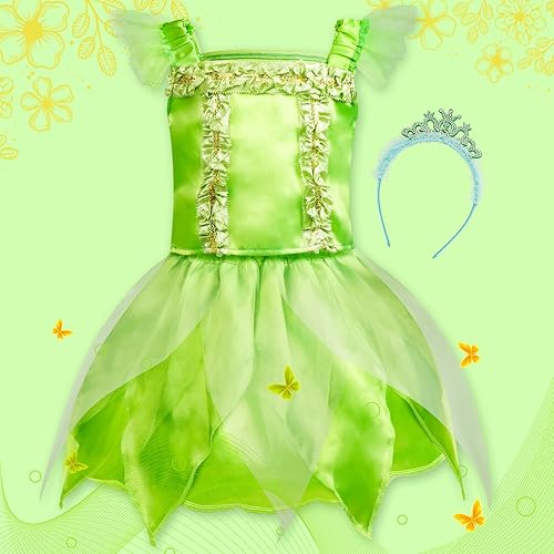Miniatura 7 de Meland Vestidos de princesa para niñas pequeñas, ropa de vestir para niñas pequeñas para cumpleaños, Halloween, Navidad