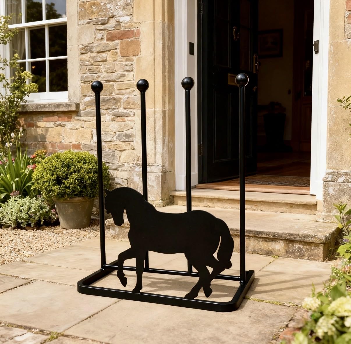Gap Garden Products Black Feature Boot And Shoe Rack (Horse)
