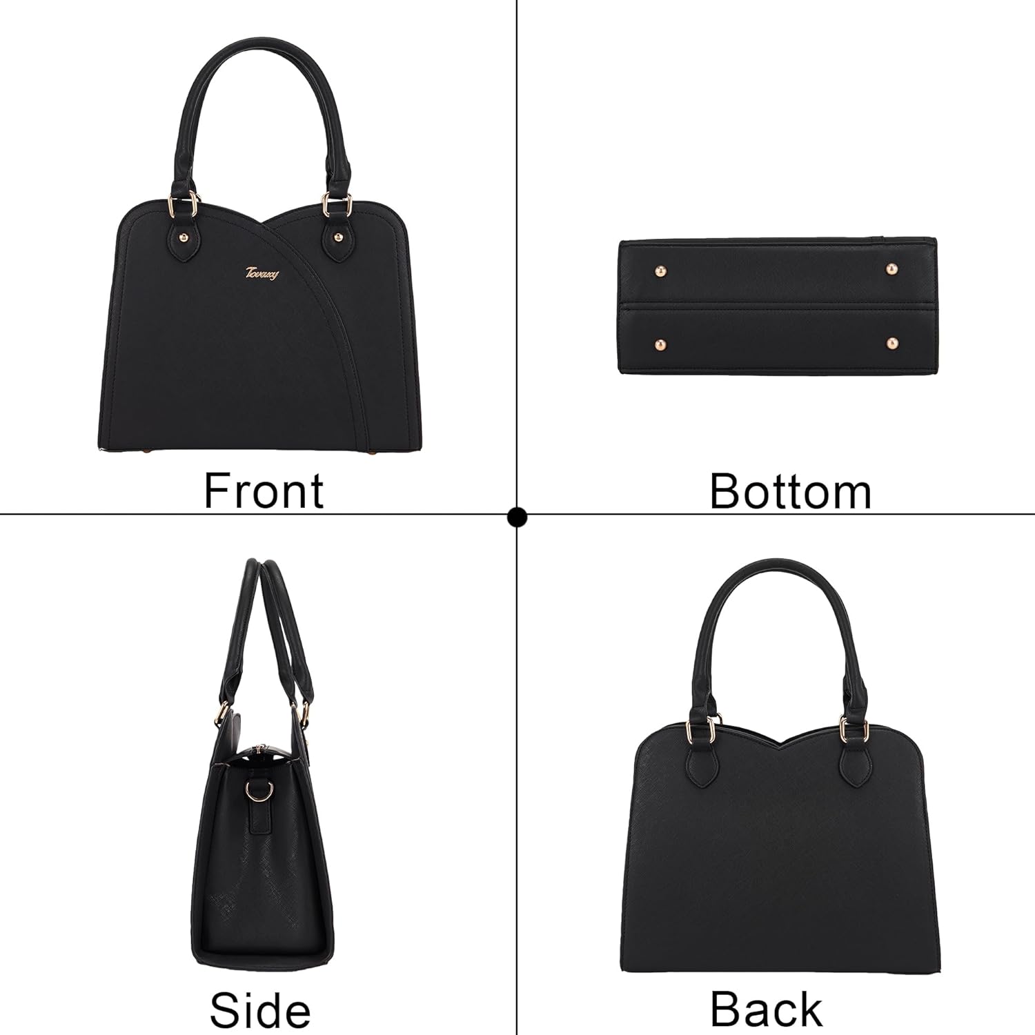Purses for Women Top Handle Satchel Handbags Shoulder Bag Messenger Tote Bag Purse Wallet Set 2pcs - Image 4