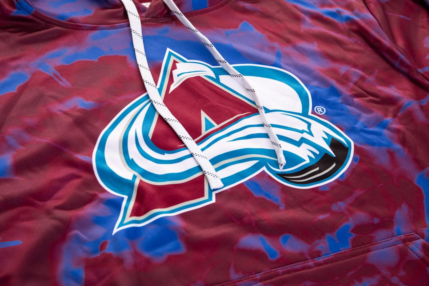 Calhoun NHL Surf & Skate Mens Tie Dye Sublimation Pullover Hoodie