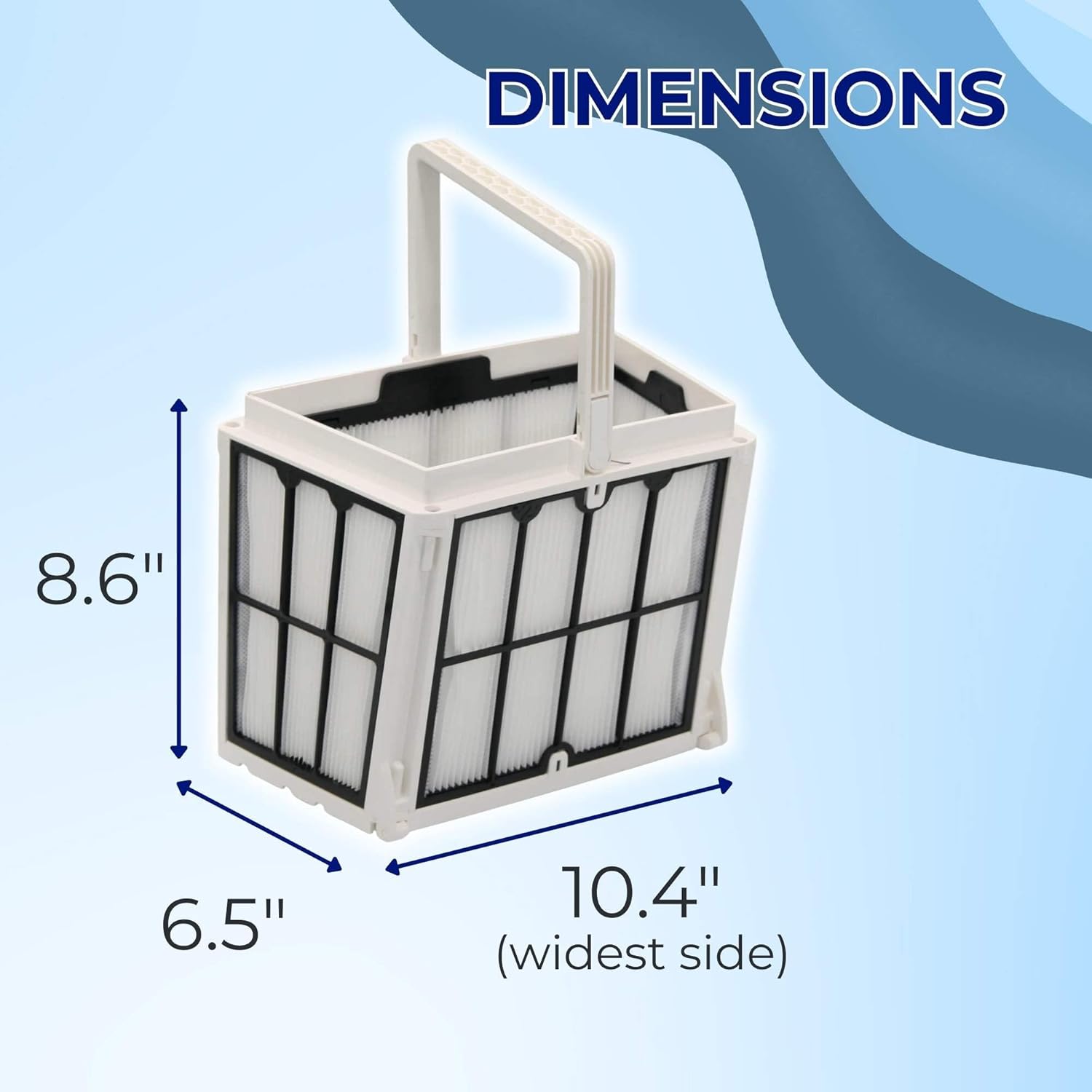 Ganador Automatic Pool Cleaner Replacement Filter Basket w/Ultra-fine Filter Panels Suits R9991458-R4, Compatible w/ S200 S300i X30 X40+ Active 20 E30 PS DX4 Robotic Cleaners