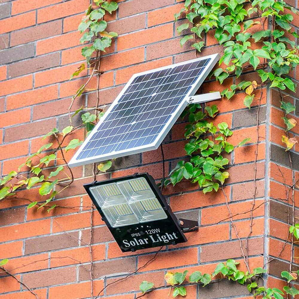 Zewnętrzna Lampa Ścienna, Solarna Lampa Ścienna, Energooszczędna, Wodoodporna, Ogrodowa, Do Oświetlenia Alejek, Lampa Uliczna Led 60 W, Solarna Lampa Przeciwpowodziowa 40 W