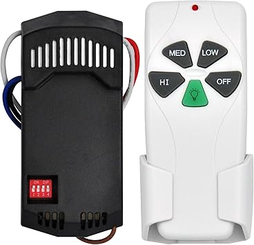 Universal Ceiling Fan Remote Control Kit Replacement Of Harbor Breeze Hampton Bay Hunter Honeywell Model Fan28r Fan 53t 2aazpfan 53t Kujce9103 Fan 11t Kit 3 Speed Light Dimmer Amazon Com