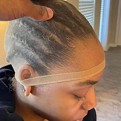 Miniatura 6 de Pegamento de peluca de encaje para pelucas de encaje frontal, pegamento de unión de encaje, 2 gorras de peluca HD, gorras invisibles transparentes