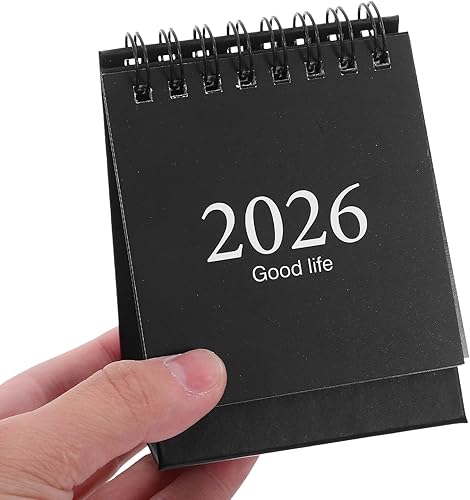 Miniatura 7 de NUOBESTY Mini calendario de escritorio 2024.07-2025.12 - Calendario portátil de escritorio pequeño de pie para año académico, calendarios mensuales