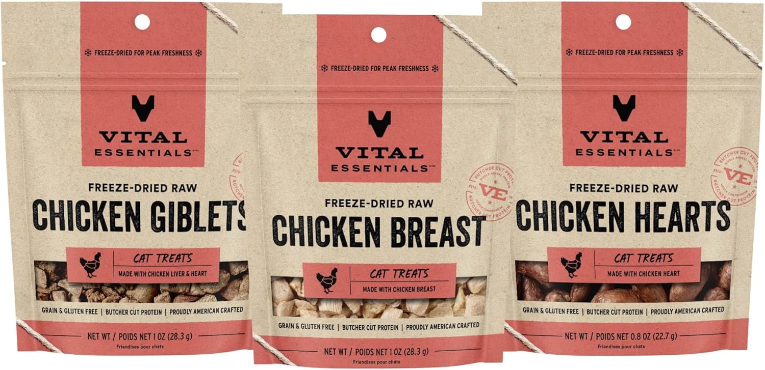 Vital Essentials Freeze Dried Raw Cat Treats, Chicken