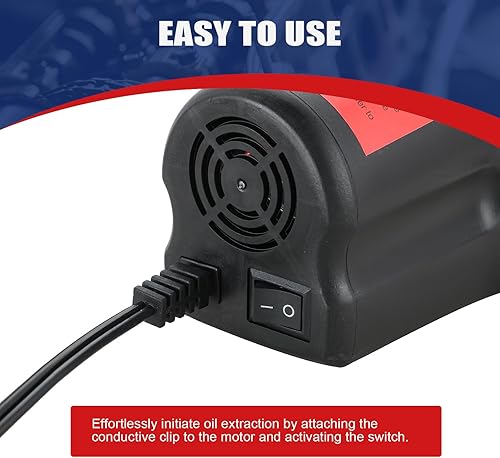 Miniatura 5 de Extractor de bomba de cambio de aceite, bomba extractora de líquido diésel de 60 W 12 V, bomba de transferencia de succión de barrido con manguera,