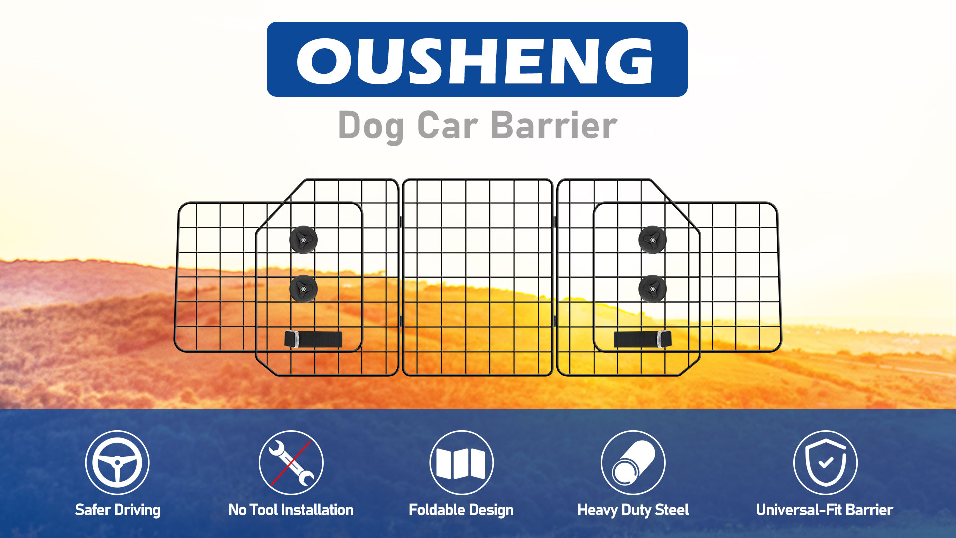 Amazon.com : OUSHENG Car Dog Barrier for SUV, Adjustable Pet
