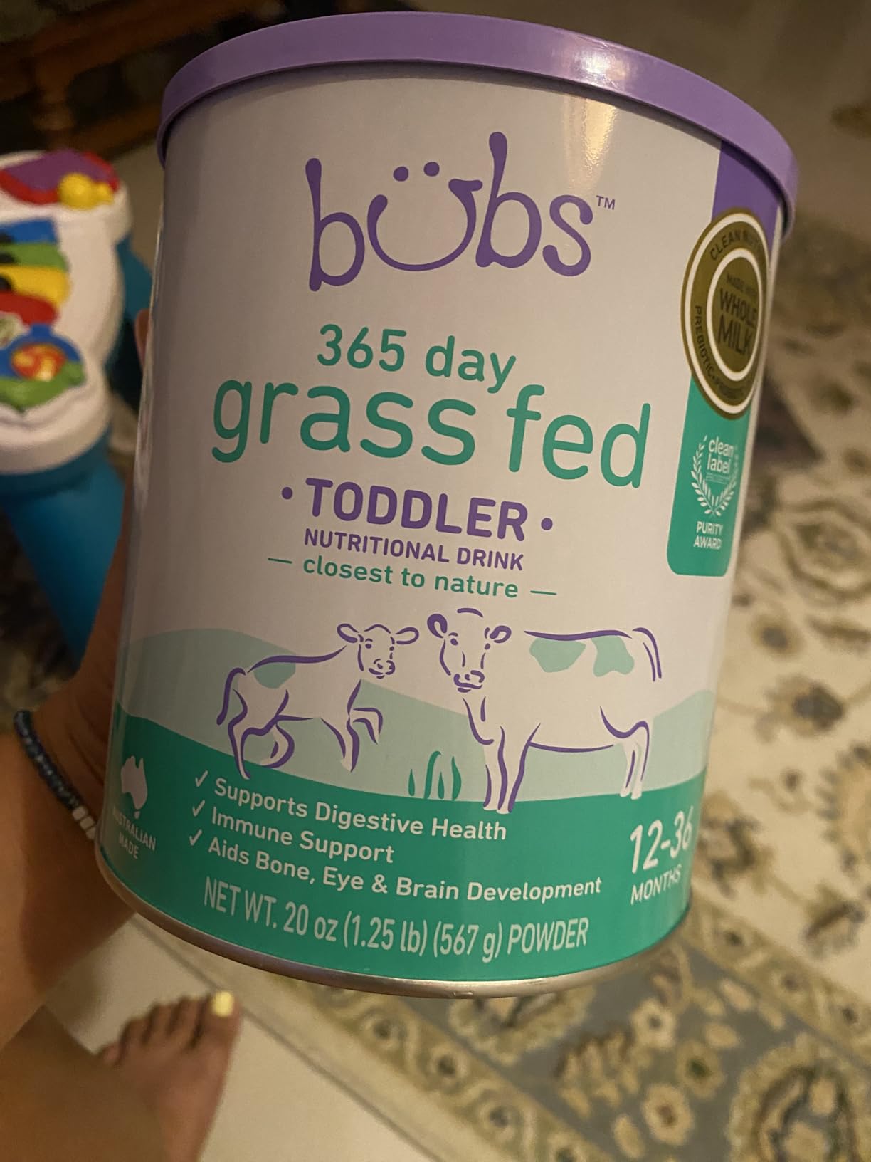 Bubs 365 Day Grass Fed Infant Formula with Iron, Cow India | Ubuy
