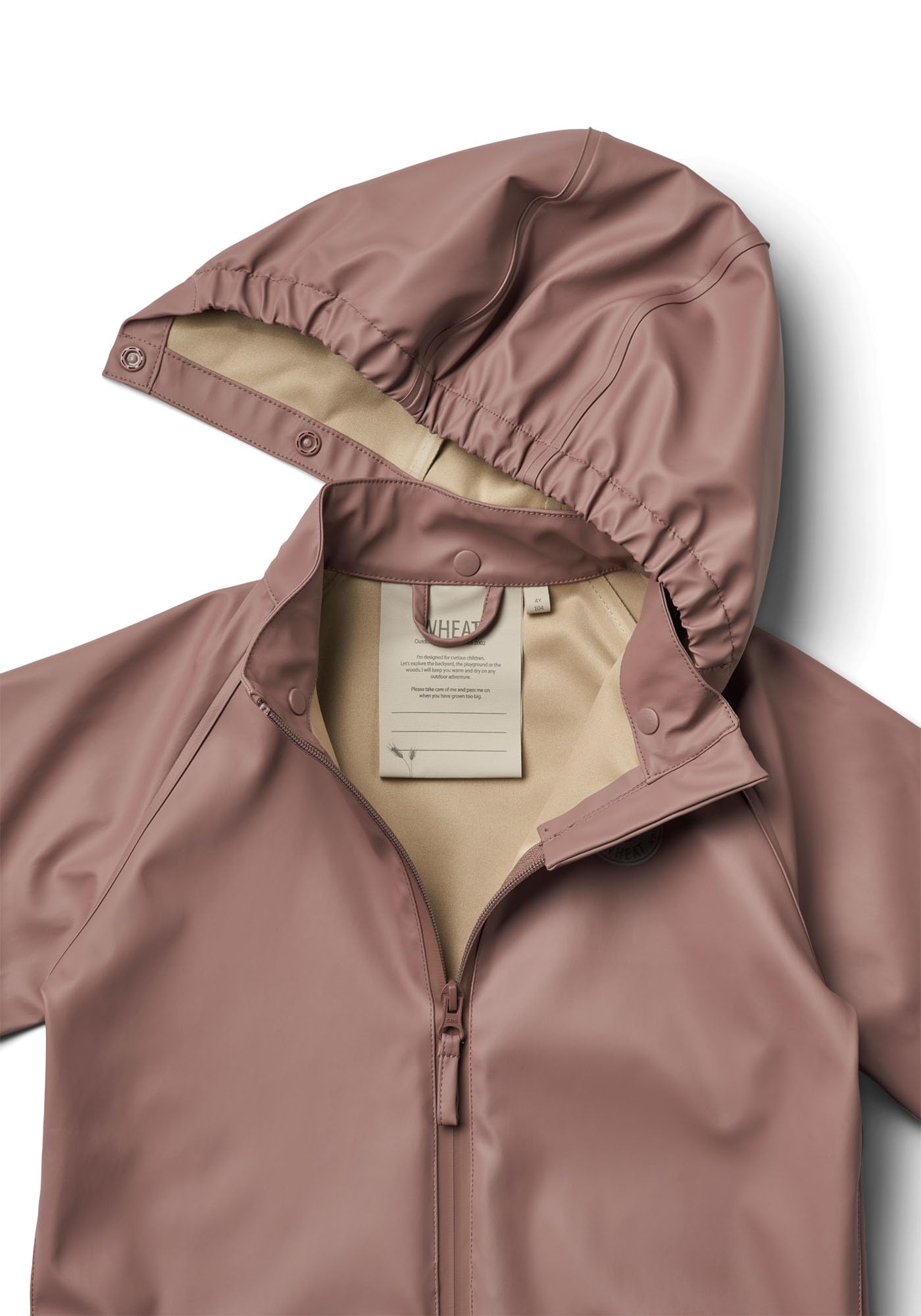 Wheat - Unisex - Regenjacke Charlie - 100% wasserdicht - Neue wasserbasierte PU - Beschichtung