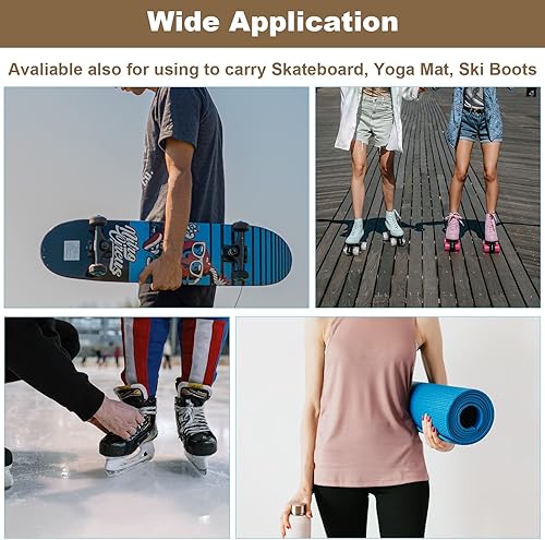Miniatura 6 de Cosmos Correa ajustable para patinaje correa de transporte para botas de esquí correa de hombro para patines de ruedas patines de hielo botas de