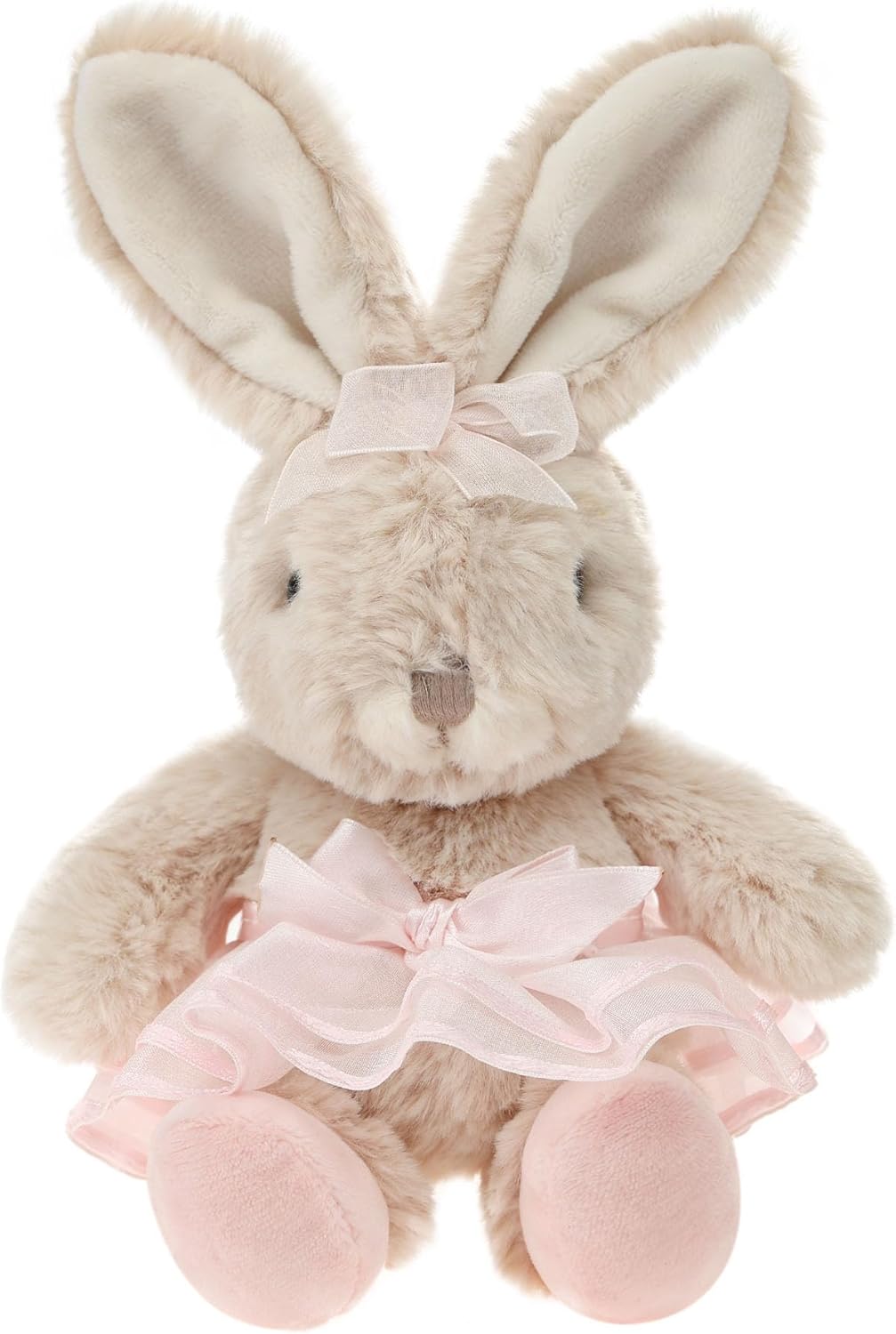 DILLY DUDU Ballerina/Ballet Bunny Plush Toy Stuffed Animal Rabbit Doll 6-inch(Pink)