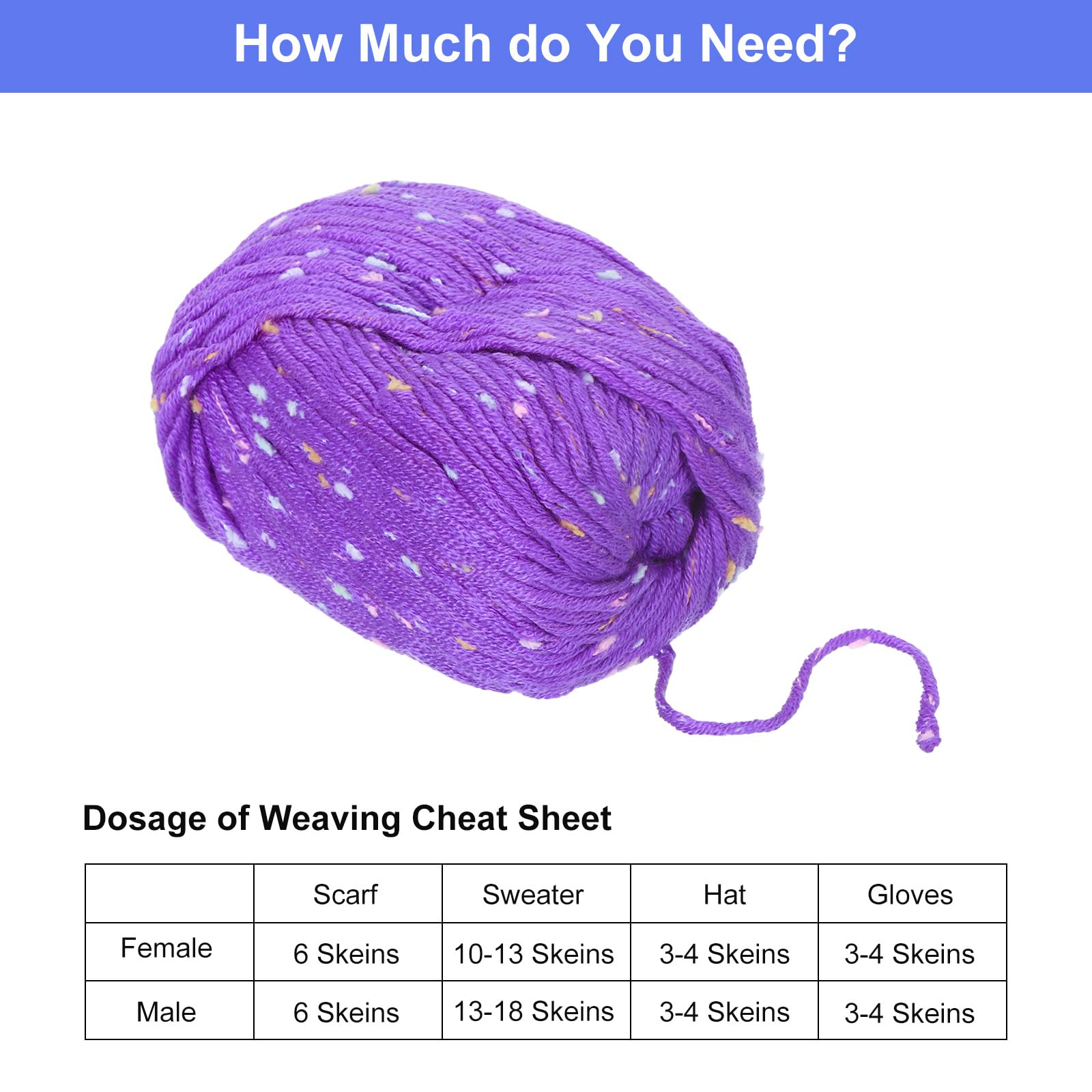 uxcell Crochet Yarn Skeins - Image 4