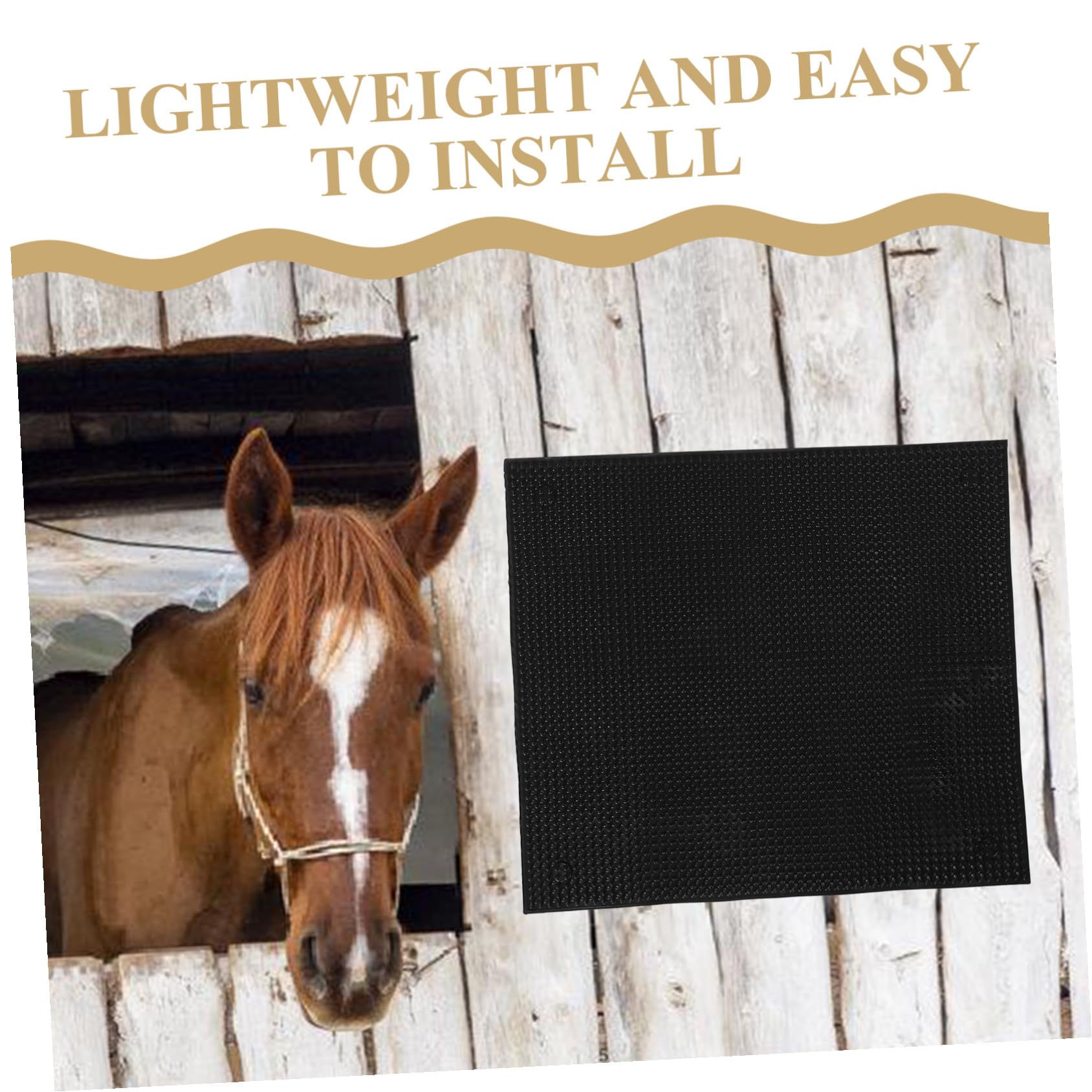 BESTonZON Spazzola per Bovini Antiprurito in Resistente Intemperie Tappetino da Grattare per Mucche e Accessorio Fattoria Facile da Installare per Sollievo Prurito Animali