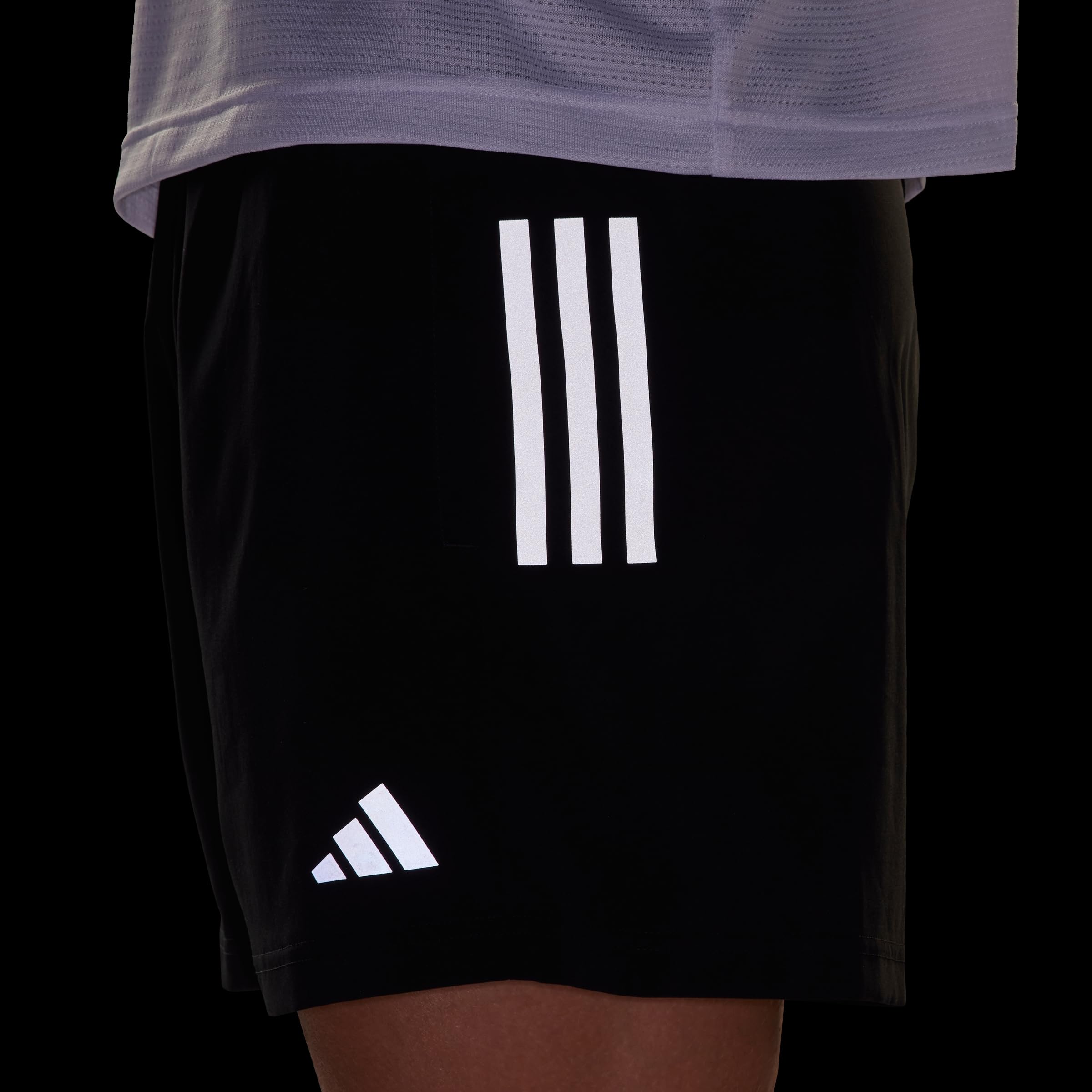 adidas Hombre Own The Run Shorts, Black, XL 9 Inch
