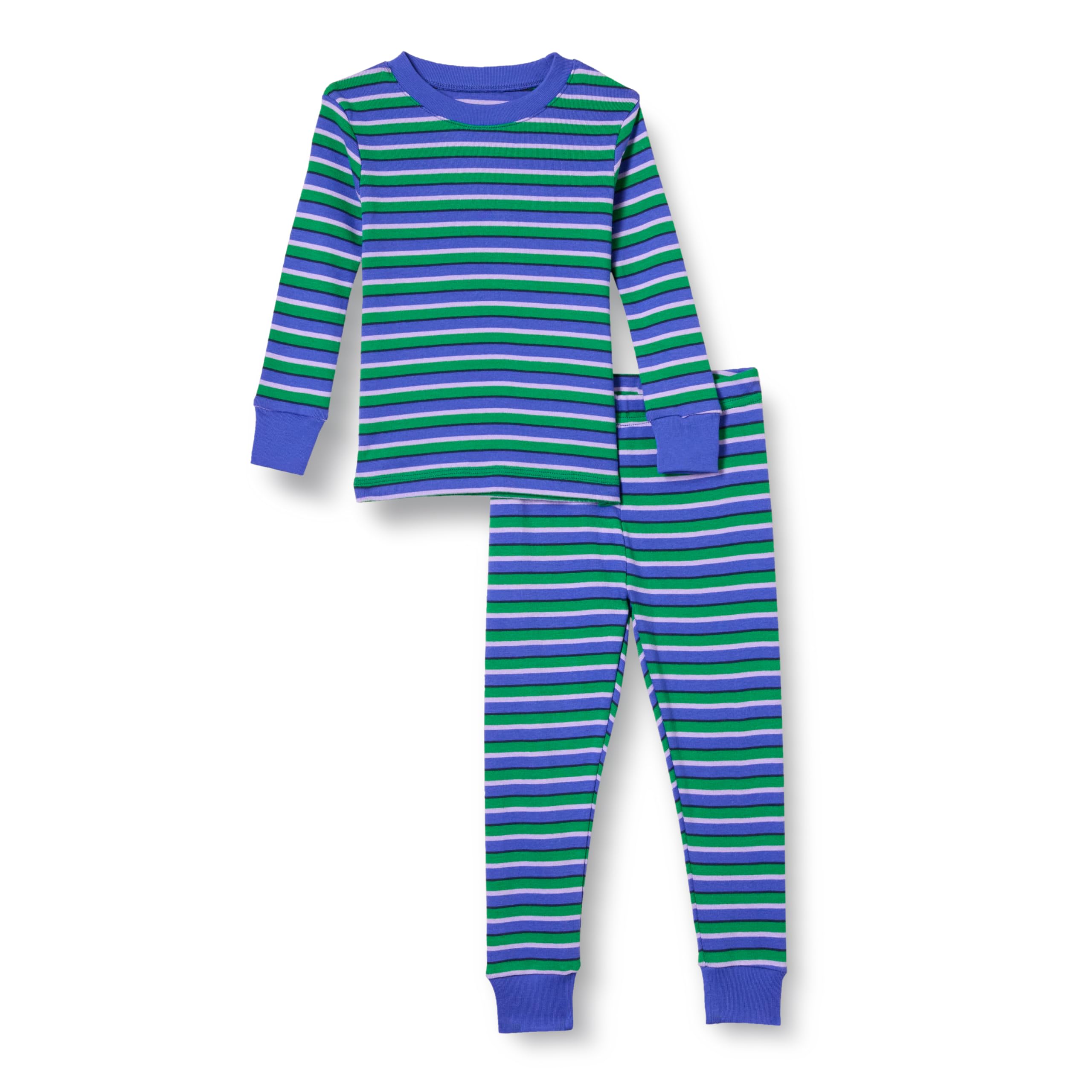 Amazon Essentials Lot de Pyjamas en Coton, Coupe Ajustée - Couleurs abandonnées Mixte Enfante