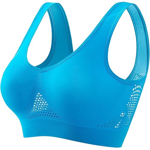 Generic Breathable Bras for Women No Steel Ring Plus Size Soft Cool Liftup Air Bra No Underwire High Support Underwear