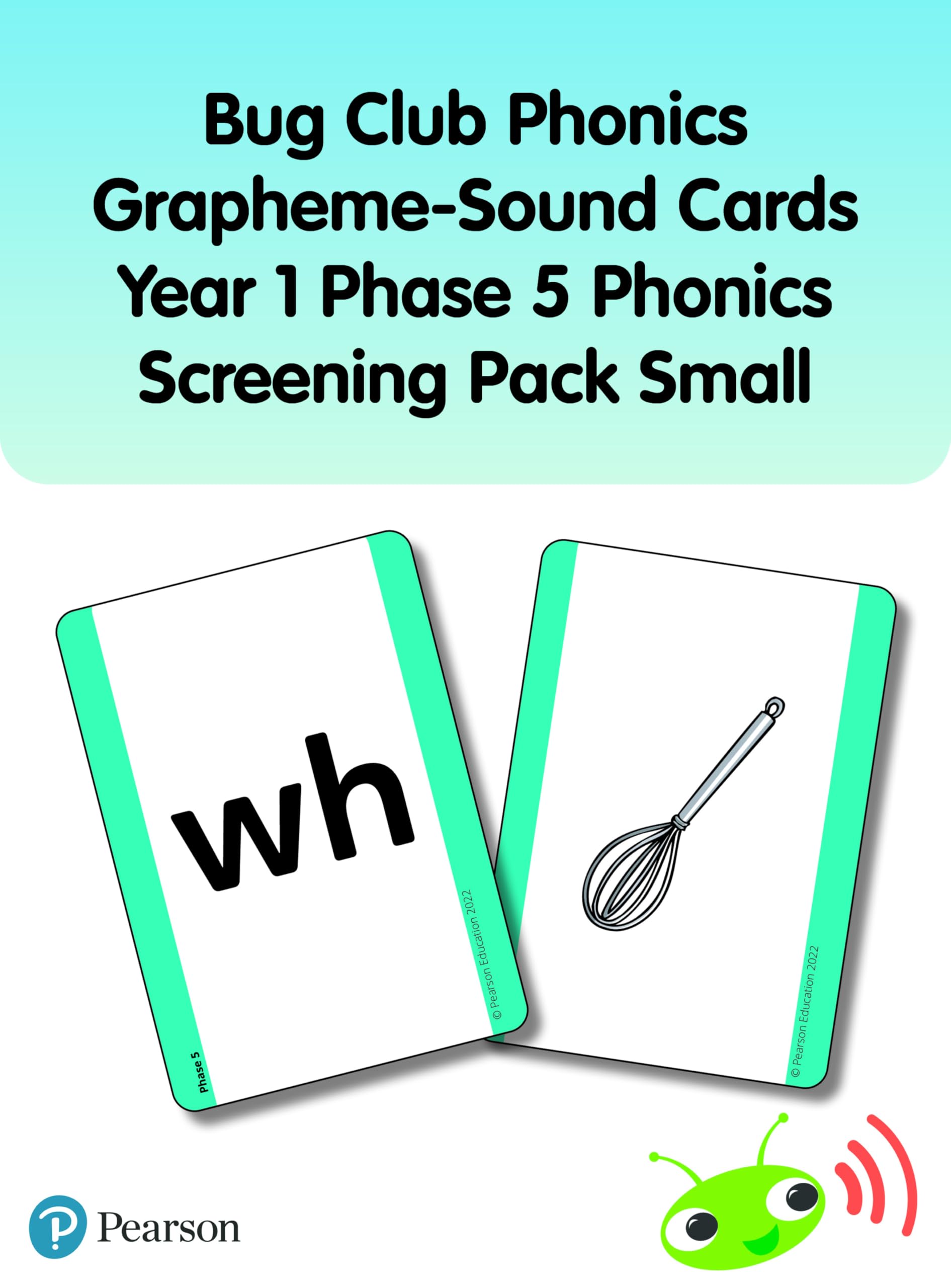 Bug Club Phonics Grapheme-Sound Cards Year 1 Phase 5 Phonics Screening Pack (Small) (Phonics Bug)