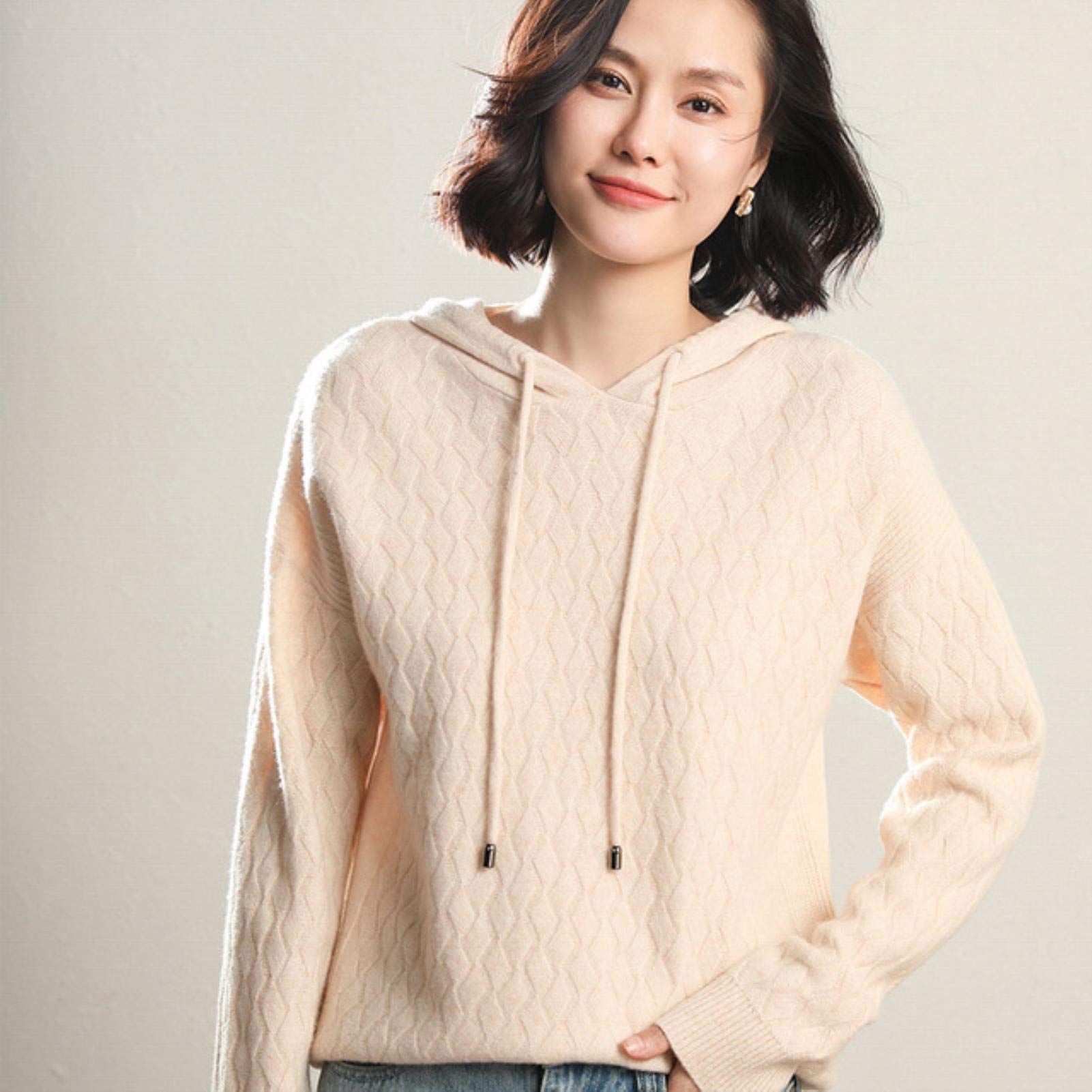 カシミヤパーカのニットです｜レディース