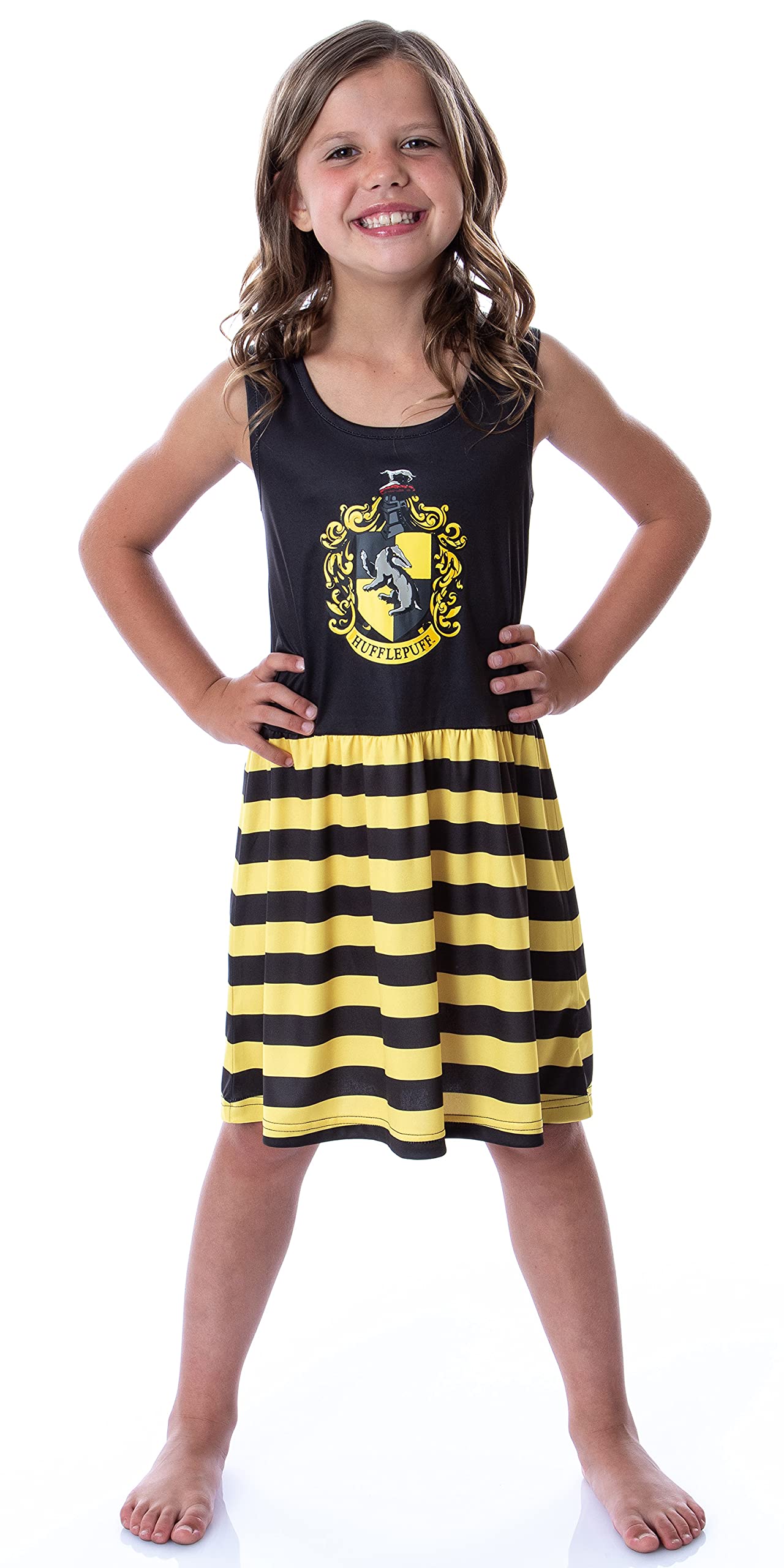 Harry Potter - Camisón de pijama con logotipo de todas las casas para niñas