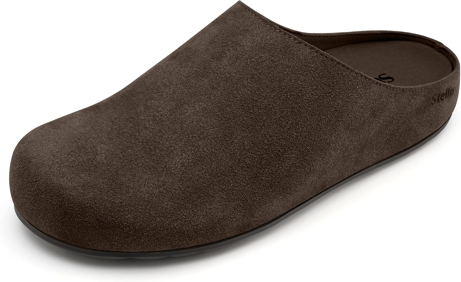 Stelle Clogs Women Mens Arch Support Suede Soft Cork Footbed Sandals Potato Shoes Slip on Home Slippers Non-Slip Comfort