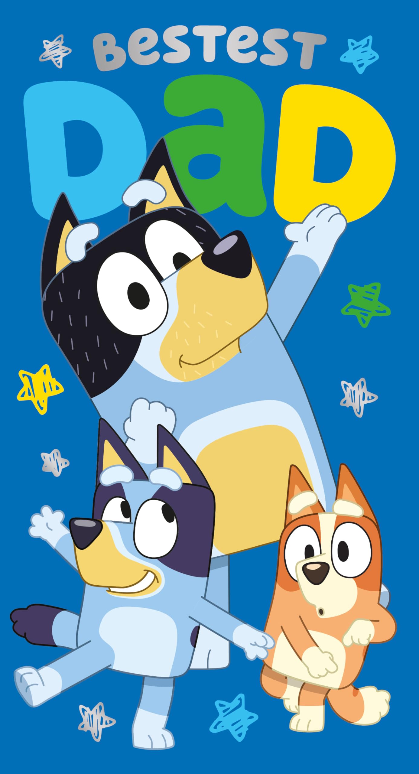 BLUEY DAD BIRTHDAY CARD