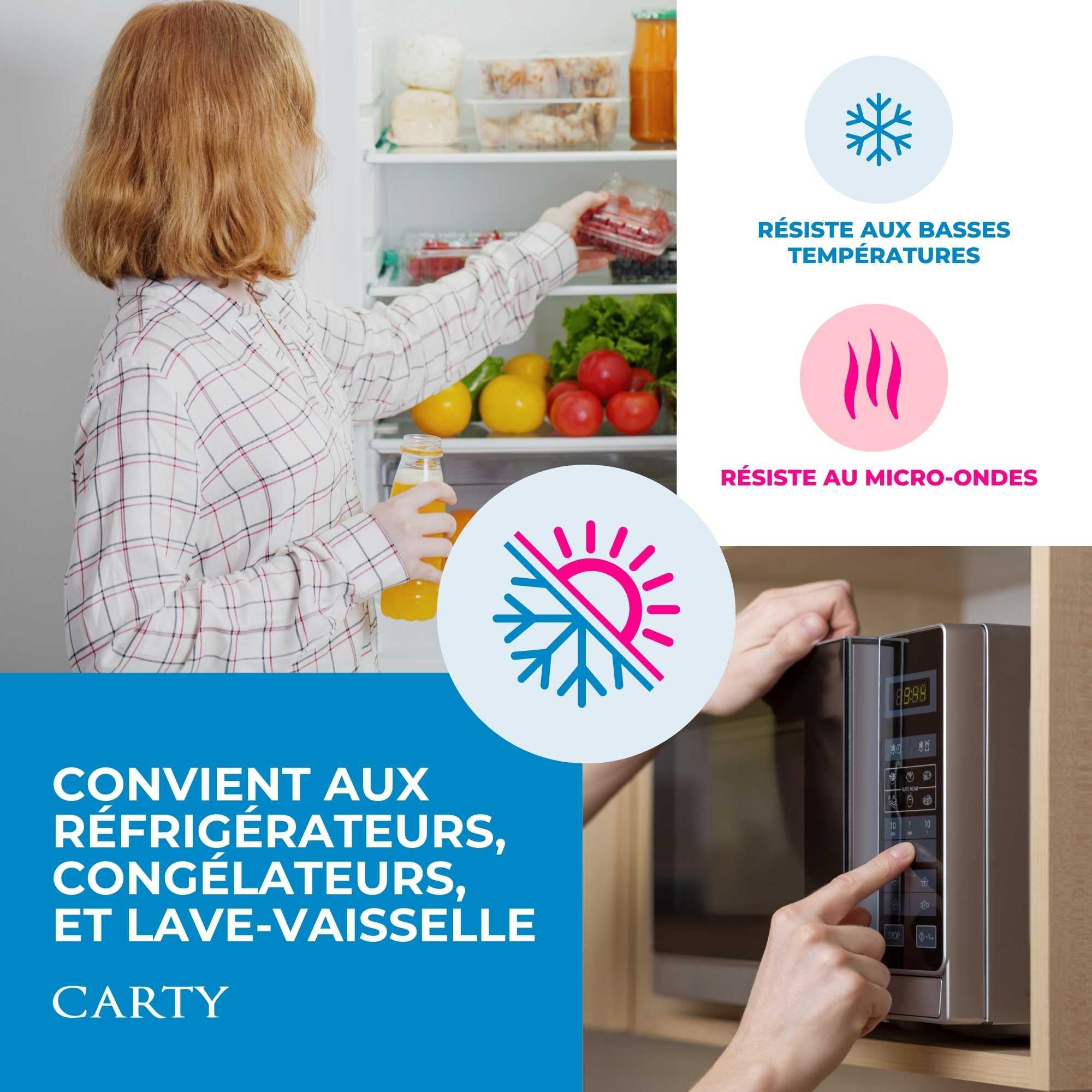 Carty Boîte alimentaire réutilisable 115cl Transparente