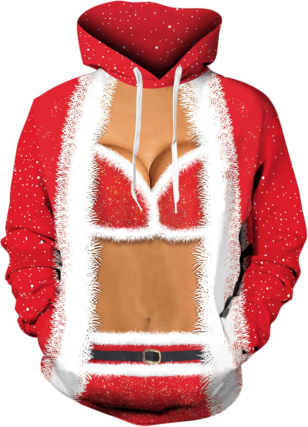 Ugly Christmas Hoodies for Men Women Xmas Funny Cool Sweatshirt Pullover With Pocket M-XXL