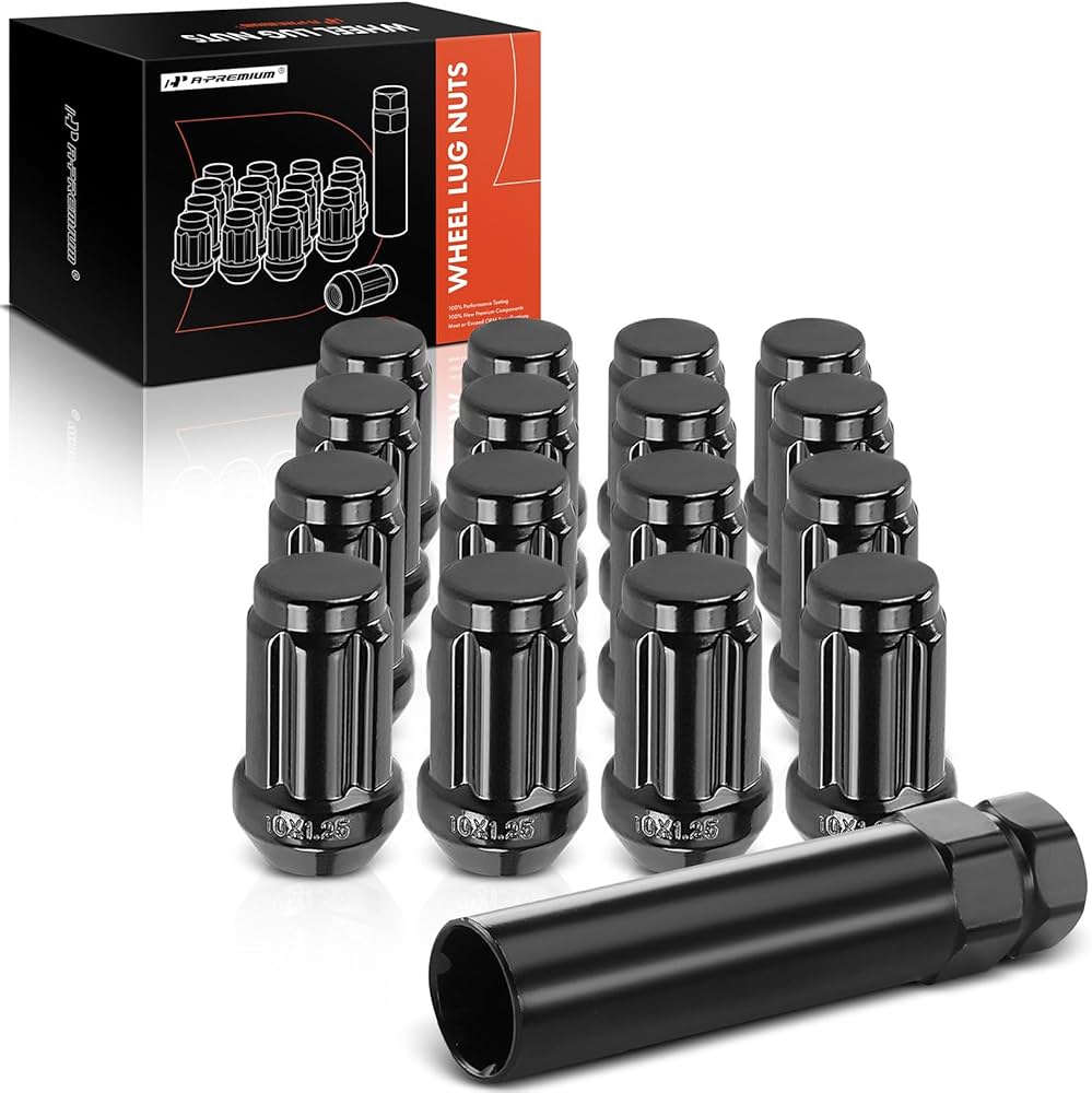 Amazon.com: A-Premium 16-PC M10 x 1.25 Wheel Lug Nuts w/Socket Key Amazon.com: A-Premium 16-PC M10 x 1.25 Wheel Lug Nuts w/Socket Key