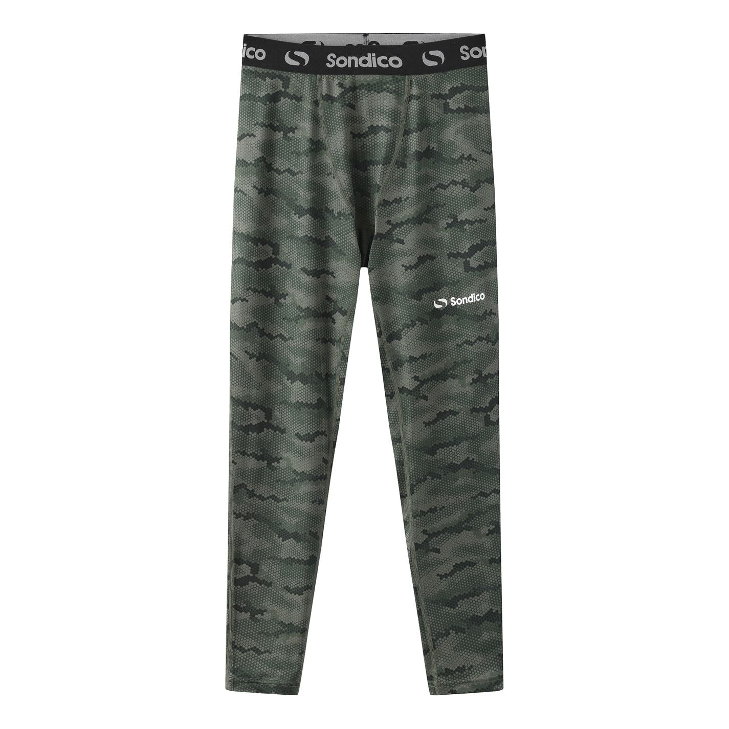 Sondico Boys Core Baselayer Tights Junior Camo Print 7-8 Years