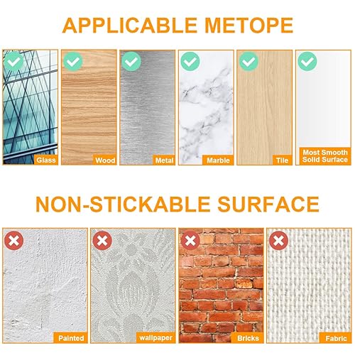 Miniatura 7 de Ainiv 15 pares (30 tiras) tiras grandes para colgar cuadros, resistentes, cintas adhesivas de montaje con gancho y bucle, sin daños, sin clavos,