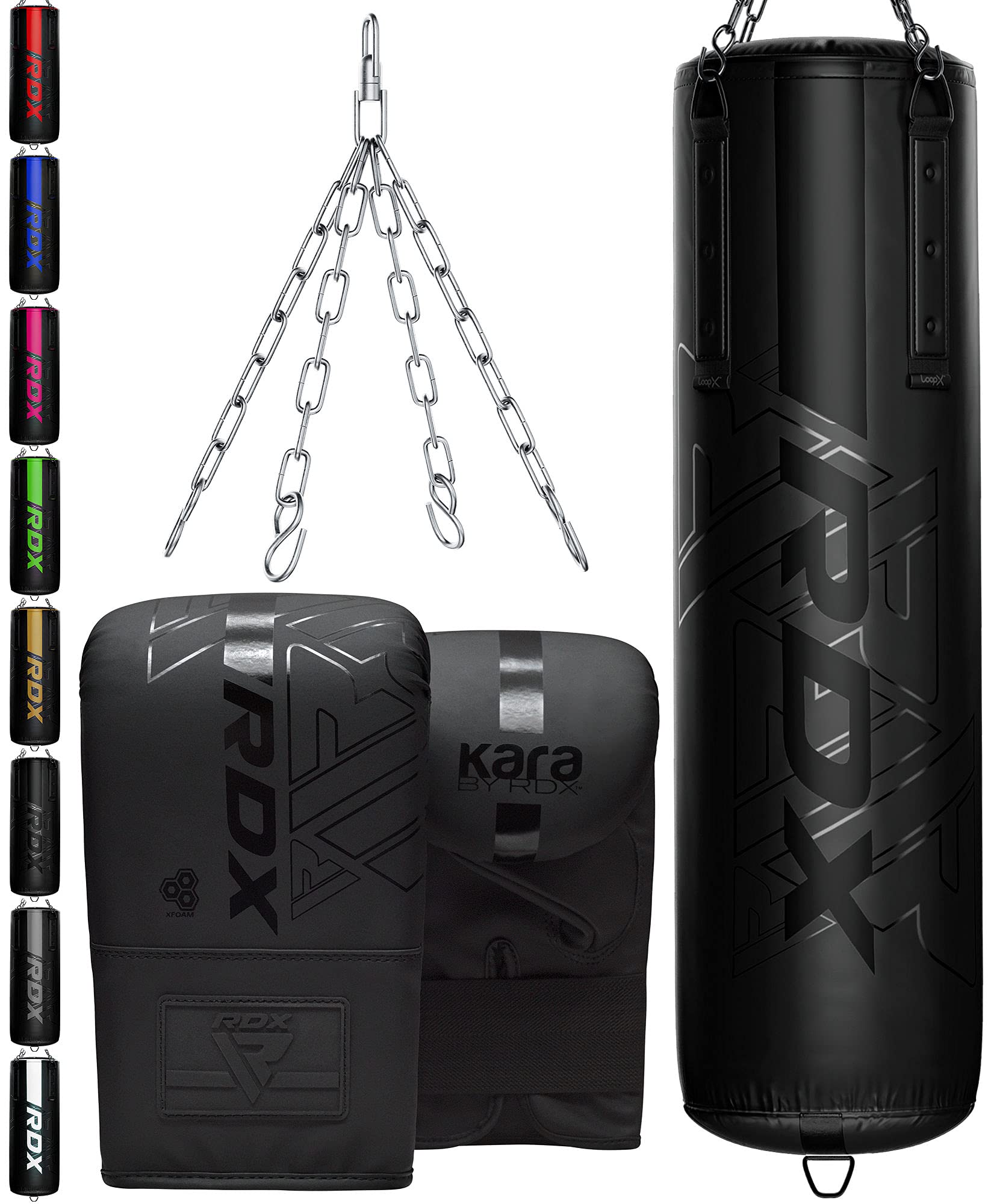 Buy RDX Punching Bag Heavy Boxing Bag, 3pc Filled 5ft 4ft Anti Swing