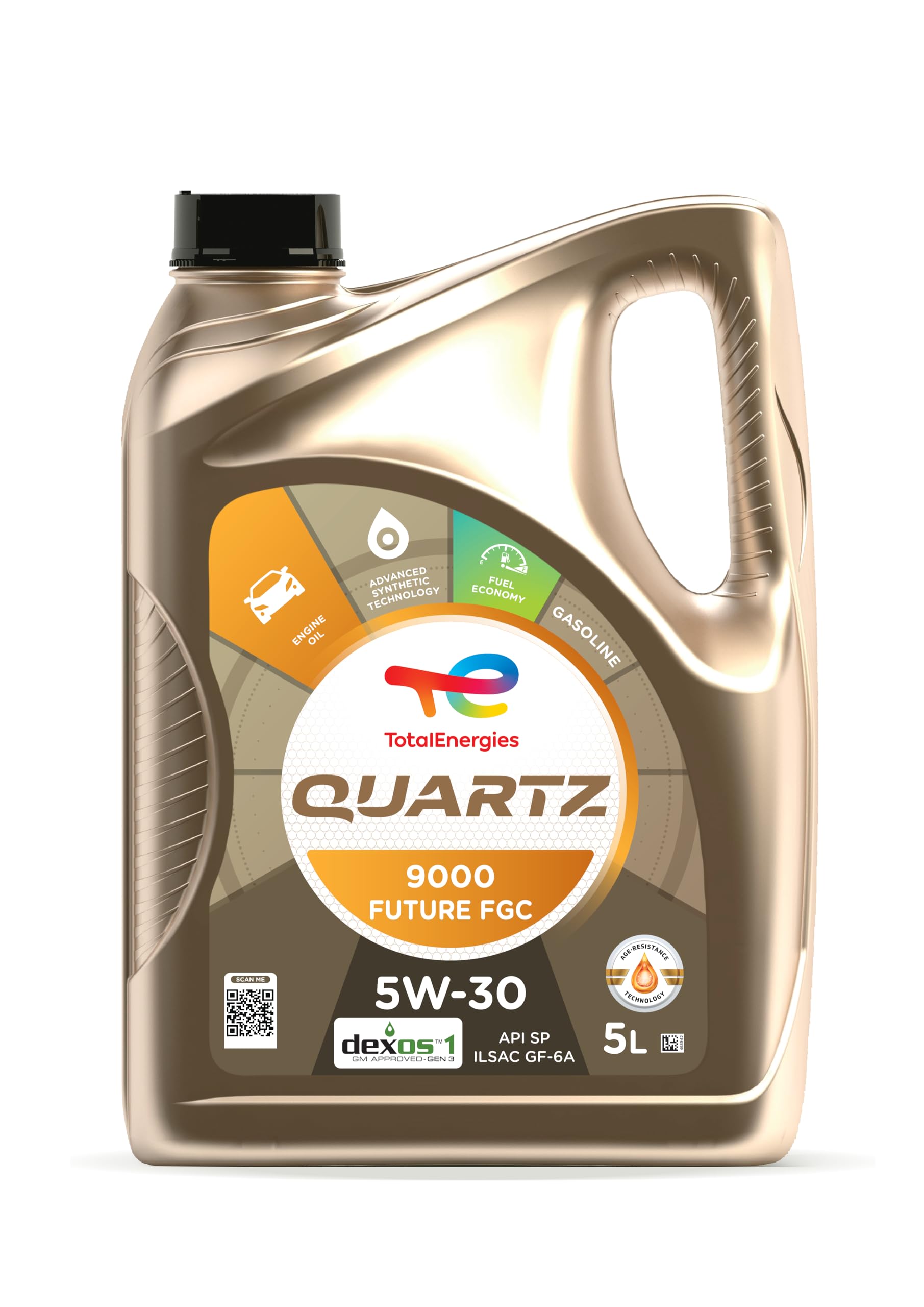 TotalEnergies Motoröl 5W-30 Quartz Synthetiköl Motor Öl API SP 9000 Future FGC 5L Kompatibel mit OPEL Corsa D Schrägheck S07 ZAFIRA B A05 INSIGNIA Caravan Mokka/Mokka X J13 Astra J Sports Tourer P10