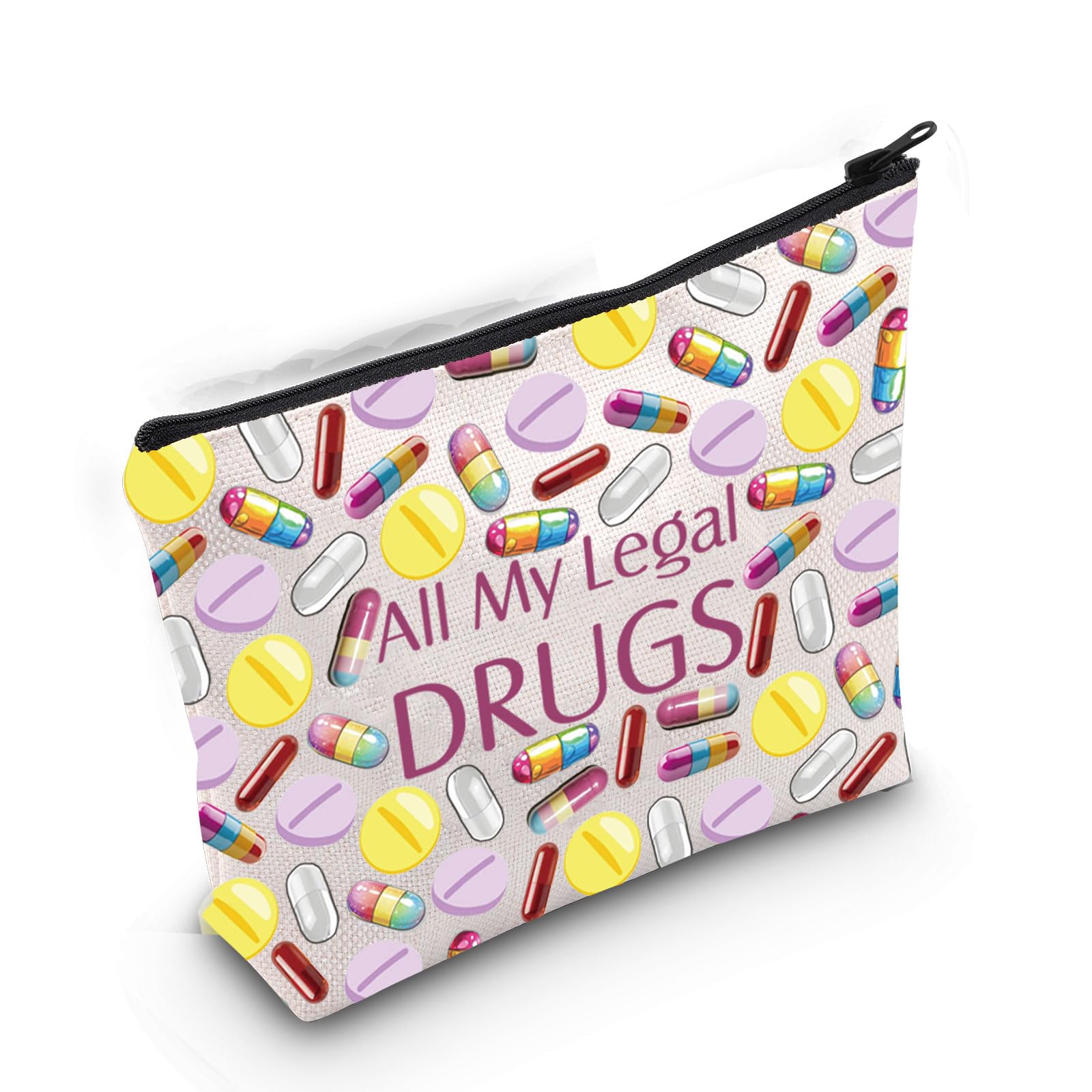 Gzrlyf RX lainey wilson merchandiseper Pouch All My Legal Drug Medicine Case Medication Organization Pill Prescription Bag Pharmacy (All My Legal