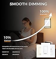 Vista 5 de CLOUDY BAY Aplique de pared LED de 3 colores, iluminación de pared, 3000 K/4000 K/5000 K, lámpara de pared ajustable de temperatura de color, 15 W