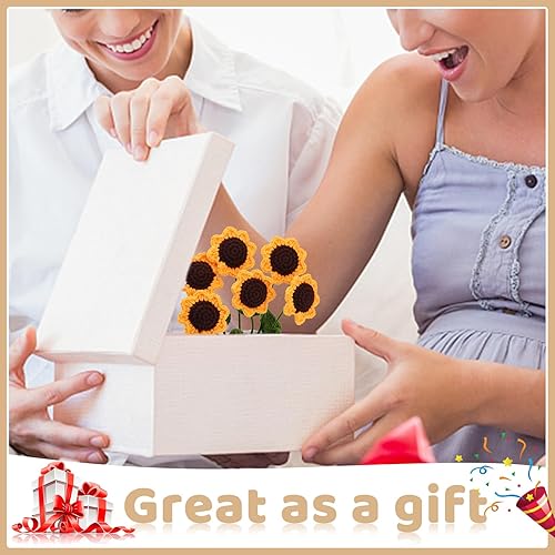 Miniatura 6 de kgxulr Kit de ganchillo para principiantes, kit de ganchillo Little Daisy para principiantes, kit de inicio de ganchillo para principiantes