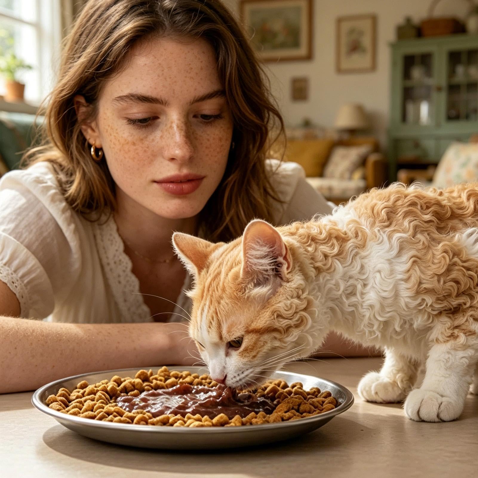 Ciotole piatte in acciaio inox per gatti con fondo antiscivolo