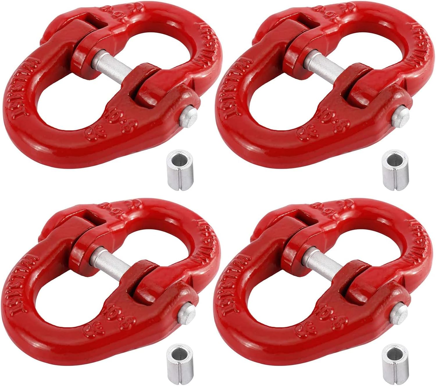 YaeMarine 4 Pcs G80 Coupling Link Hammer Lock Chain