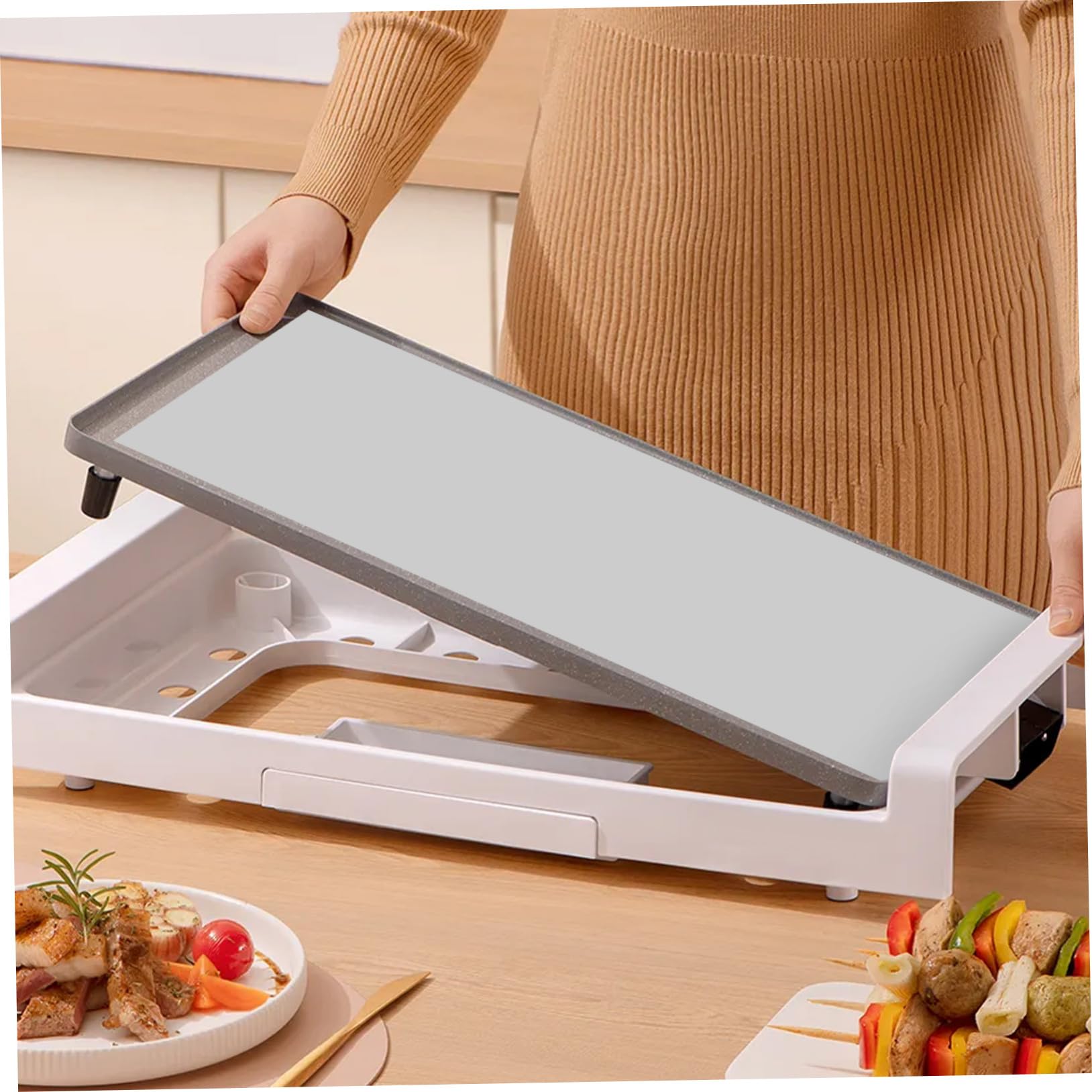ULTECHNOVO Silikon Backmatte Rutschfest Hitzebeständig Backofenunterlage Zuschneidbar Vielseitig Einsetzbar als Backform und Schneideunterlage für Haushalt und Bäckerei
