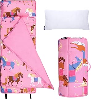 Wildkin 100% algodón de la Siesta Mat con la Almohadilla para el niño niños y niñas, tamaño guardería y Preescolar, Patrones coordenada con Nuestras loncheras y Mochilas